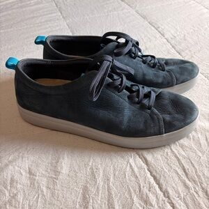 Vionic Paisley Navy Suede Sneakers Size 9 Comfort Shoes